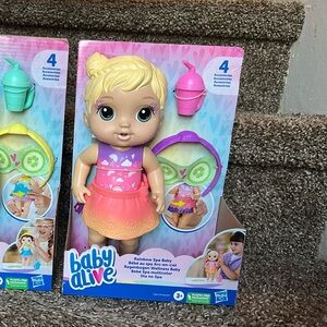 Baby Alive Spa Baby Doll with Pink and Orange Outfit NEW